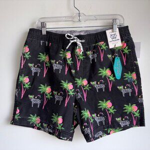 NWT Party Pants Swim Trunks Shorts Men's Medium